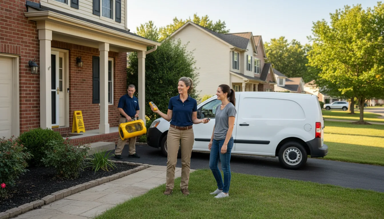 Water restoration image for Dehumidification And Cleanup Services in Rives, TN
